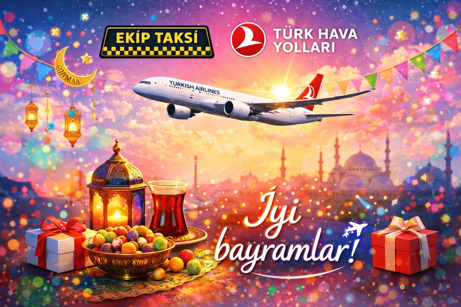 İyi Bayramlar - Türk Hava Yolları & Ekip Taksi